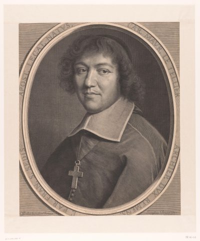 Retrato de Charles-Maurice Le Tellier Porque. Mauro. Le Tellier (...) (título sobre objeto) de Robert Nanteuil