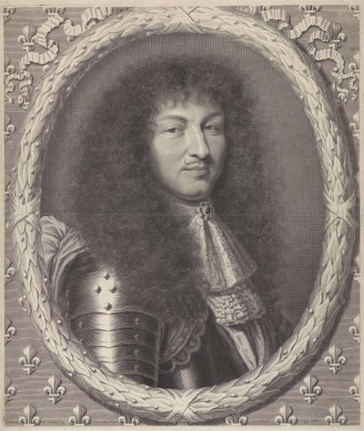 Retrato de Luis XIV, rey de Francia de Robert Nanteuil