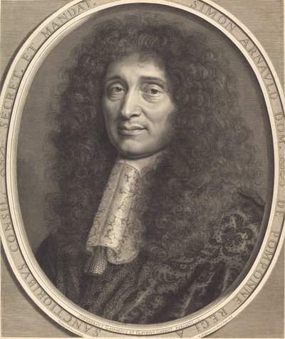 Simon Arnauld, El Marqués de Pomponne de Robert Nanteuil