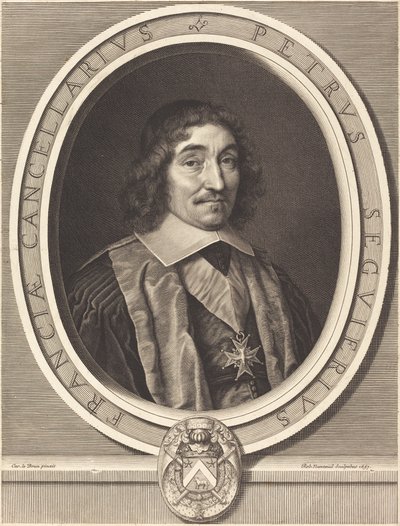Canciller Pierre Seguier de Robert Nanteuil after Charles Le Brun