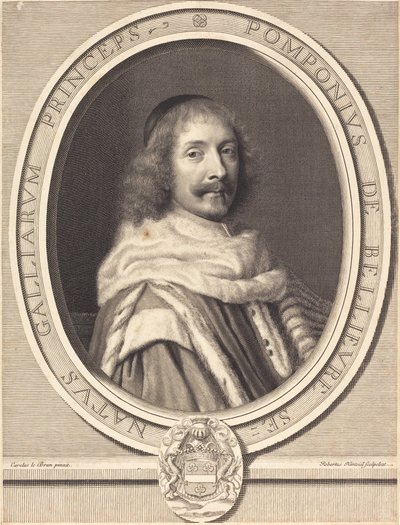 Pompone II de Bellievre de Robert Nanteuil after Charles Le Brun