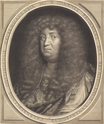 Jean-Frederic, Duque de Brunswick-Lunebourg (Hannover) de Robert Nanteuil after Jean Michelin