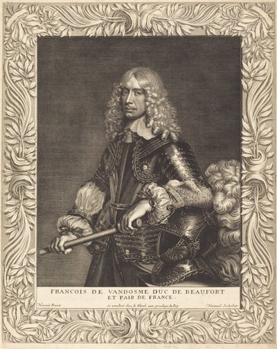 François, duque de Beaufort de Robert Nanteuil after Jean Nocret