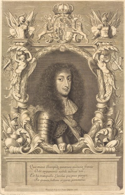 Charles-Emmanuel, Duque de Saboya de Robert Nanteuil after Justus van Verus