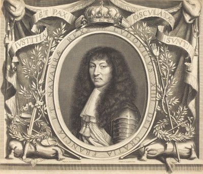 Luis XIV de Robert Nanteuil after Nicolas Mignard