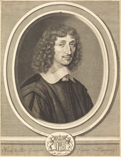 Henri de Guenegaud de Robert Nanteuil after Philippe de Champaigne