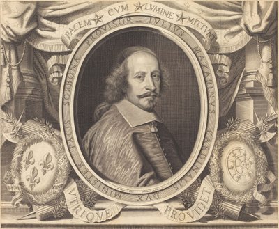 Cardenal Jules Mazarin de Robert Nanteuil after Pierre Mignard I