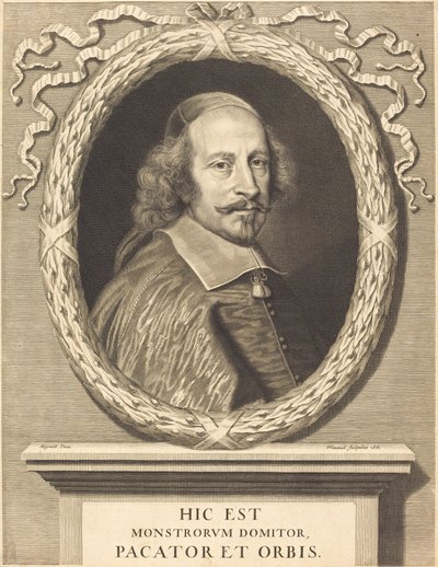 Cardenal Jules Mazarin de Robert Nanteuil after Pierre Mignard I
