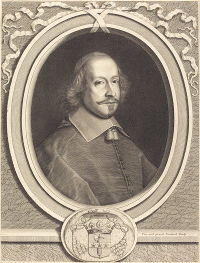 Cardenal Jules Mazarin de Robert Nanteuil after Pieter van Mol