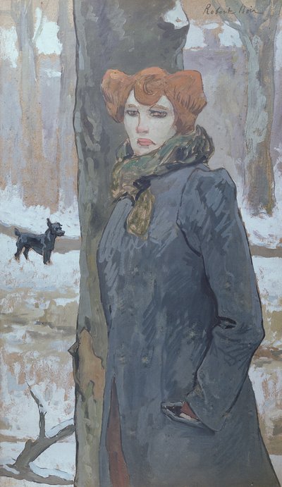 Una prostituta en un bosque en invierno de Robert Noir