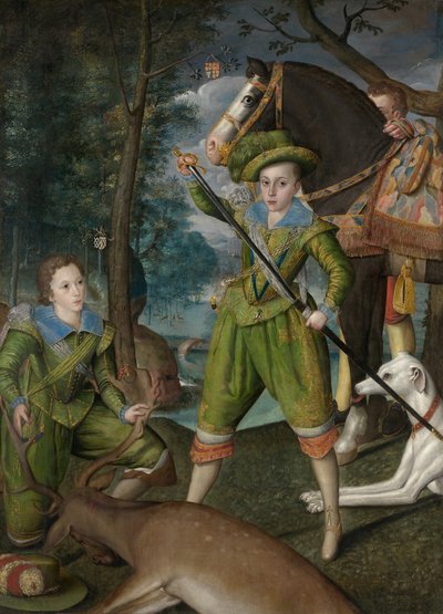 Henry Frederick 1594-1612, Príncipe de Gales, con Sir John Harington 1592-1614..., 1603 de Robert Peake I