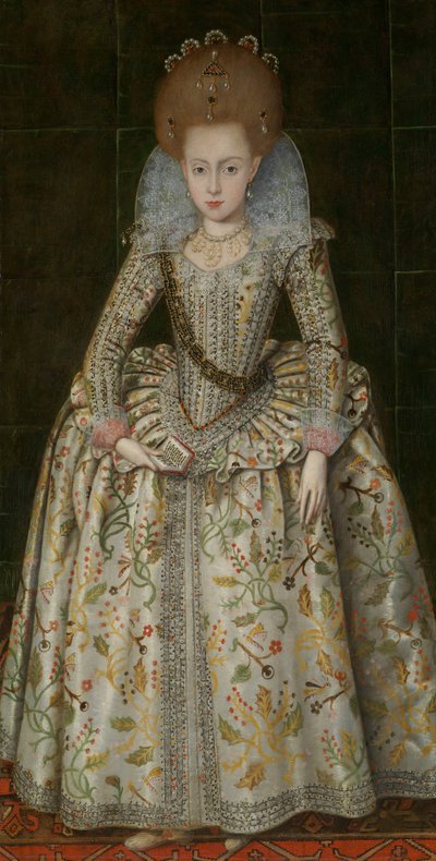 Princesa Isabel 1596-1662, luego Reina de Bohemia, ca. 1606 de Robert Peake I