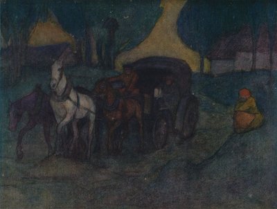 Un camino rural en Polonia, c1901, 1905 de Robert Polhill Bevan