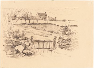 Puerta a la Granja, Pont-Aven de Robert Polhill Bevan