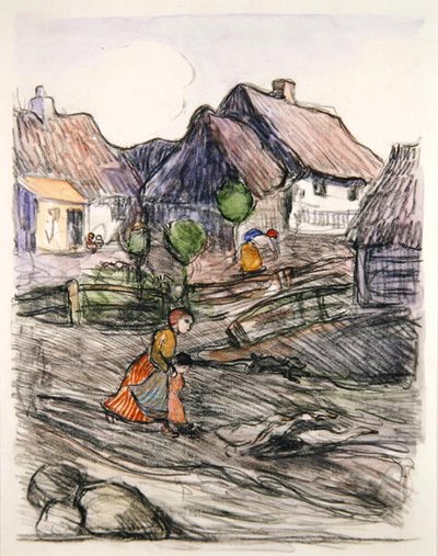 Niña de los Gansos, Polonia de Robert Polhill Bevan