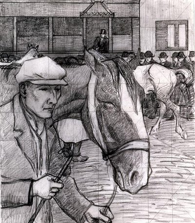 Feria de Caballos en el Barbican de Robert Polhill Bevan