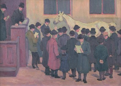 Venta de caballos en el Barbican de Robert Polhill Bevan