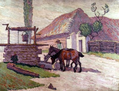 Caballos bebiendo de Robert Polhill Bevan