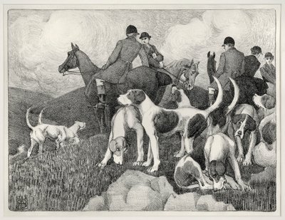 Escena de caza de Robert Polhill Bevan