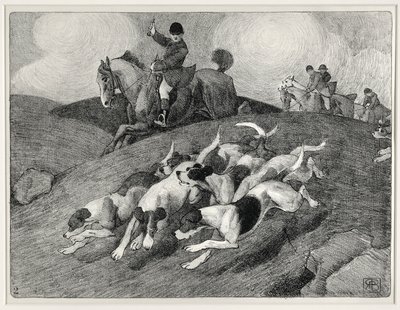 Escena de Caza de Robert Polhill Bevan