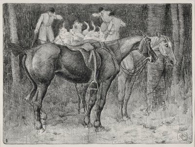 Escena de caza de Robert Polhill Bevan