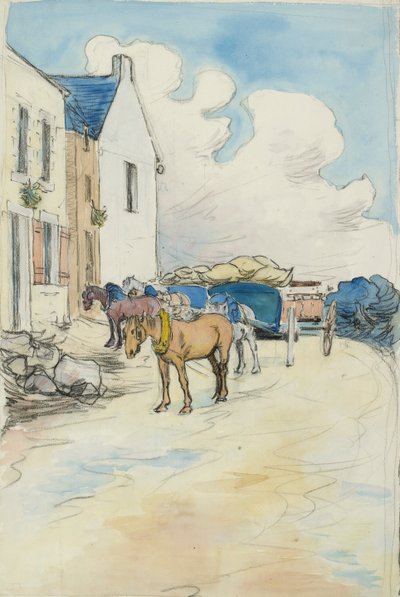 Fuera de la Tienda de Vinos de Robert Polhill Bevan