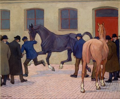 Exhibición en Tattersalls, c1919 de Robert Polhill Bevan