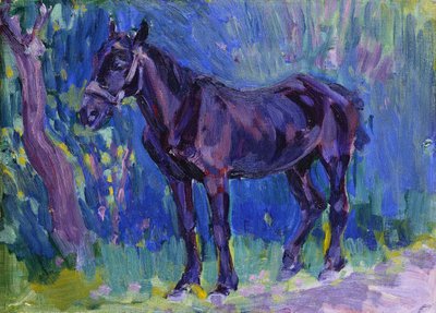 Estudio para caballo de granja de Sussex de Robert Polhill Bevan