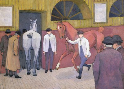 El Mercado de Caballos de Robert Polhill Bevan