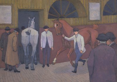 El mercado del caballo de Robert Polhill Bevan