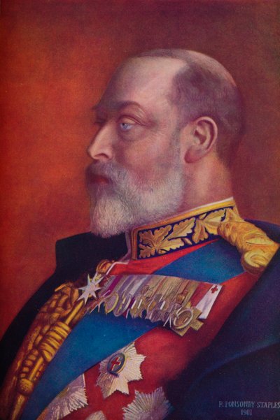 Rey Eduardo VII en el primer año de su reinado de Robert Ponsonby Staples