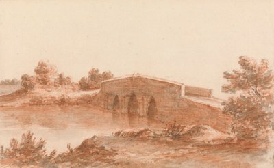 Un puente en un paisaje de Robert Price