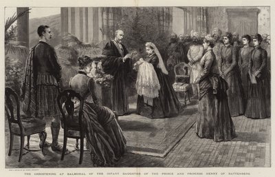 El bautizo en Balmoral de la hija del Príncipe y la Princesa Enrique de Battenberg de Robert Pritchett