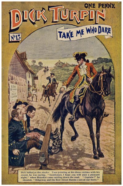 Dick Turpin (litografía a color) de Robert Prowse Jnr