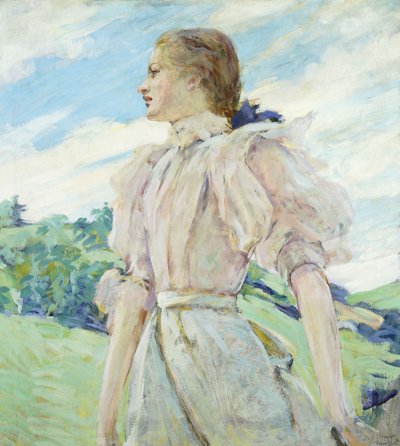 Un día ventoso, c.1898 de Robert Reid