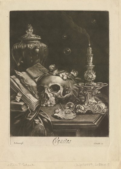 Bodegón de vanitas, c.1685-88 de Robert Robinson