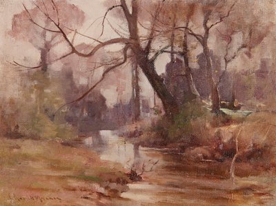 A Quiet Clearing by the River (óleo sobre lienzo) de Robert Russell MacNee
