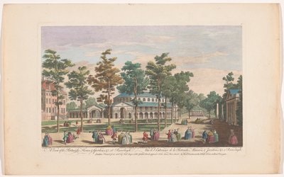 Vista de la rotonda en Ranelagh Gardens en Londres Una vista del Rotundo, House, & Gardens, &c. en Ranelagh (título sobre objeto) Ranelagh Gardens y Vauxhall Gardens (título de la serie) de Robert Sayer