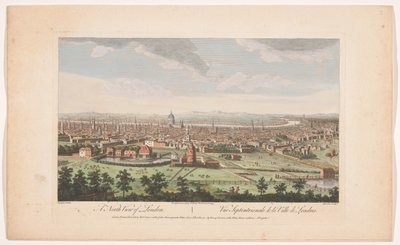 Vista de la ciudad de Londres vista desde el lado norte
Una vista del norte de Londres (título en el objeto)
Londres (título de la serie) de Robert Sayer