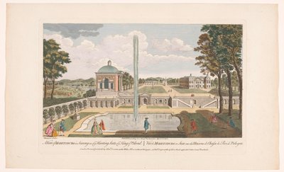 Vista del Schloss Moritzburg Una vista de Moretsburg en Sajonia, uno de los asientos de caza del rey de Polonia (título sobre el objeto) Sajonia (título de la serie) de Robert Sayer