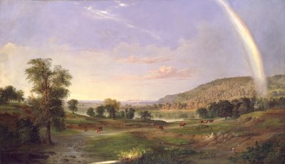 Paisaje con arco iris, 1859 de Robert Seldon Duncanson