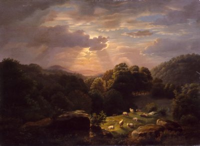 Paisaje con Ovejas, n.d. de Robert Seldon Duncanson