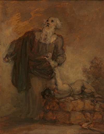 Abraham e Isaac (Abraham agarrando el brazo de Isaac) de Robert Smirke