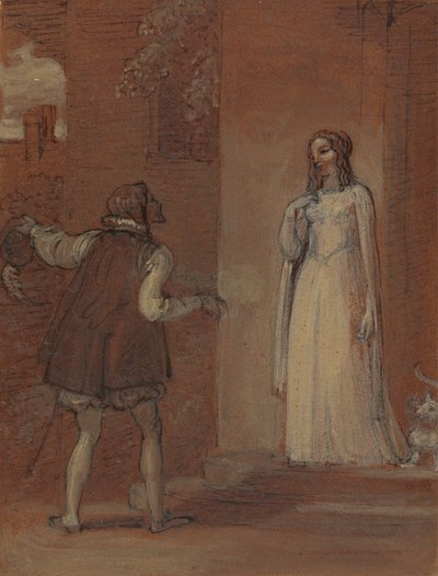 Anne Page y Slender de Robert Smirke
