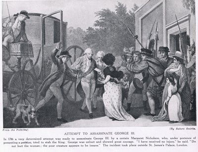 Intento de asesinato del Rey Jorge III, ilustración de 