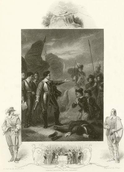 Cromwell suprimiendo el motín en el ejército de Robert Smirke