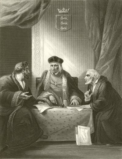 Enrique VII con Empson y Dudley de Robert Smirke