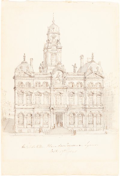 Hôtel de Ville, Place des Terreaux, Lyon de Robert Smirke