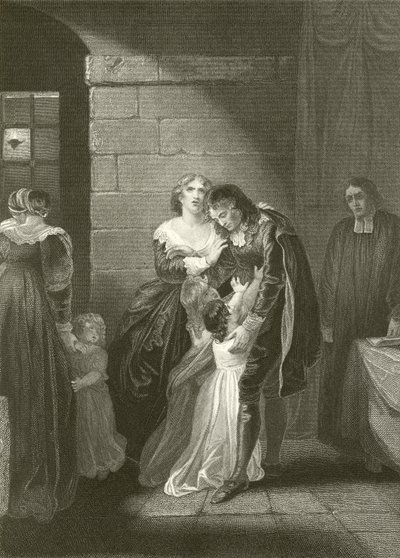 Última entrevista de Lord William Russell con su familia de Robert Smirke