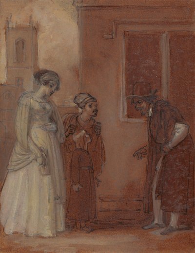 Maestro William Page y Sir Hugh Evans de Robert Smirke